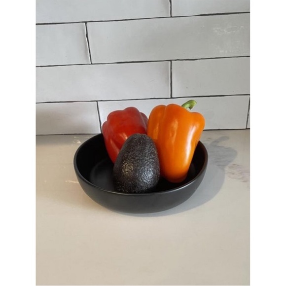 Hearth & Hand Magnolia 4pk 34oz Matte Stoneware Pasta/Grain Bowl Black - Picture 8 of 9